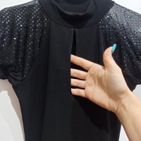 Секси дамска блуза с отвор на деколтето, С/М размер, снимка 3 - Корсети, бюстиета, топове - 38657605