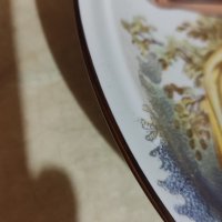 Уникална декоративна чиния за стена Winterling Bavaria ръчно рисувана, снимка 4 - Пана - 44281158