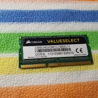 4GB DDR3L 1600Mhz Corsair рам памет за лаптоп, снимка 1 - RAM памет - 39616573