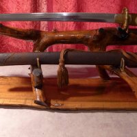 Katana stand  - стойка за японски самурайски  меч катана - УНИКАТ!!!, снимка 6 - Други ценни предмети - 40318954