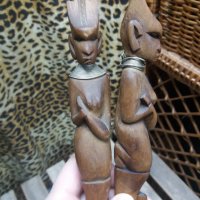Стари дървени дълги африкански прибори, снимка 4 - Антикварни и старинни предмети - 30894259
