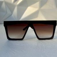 YSL Saint Laurent дамски слънчеви очила маска 2 цвята черни кафяви, снимка 3 - Слънчеви и диоптрични очила - 44913752