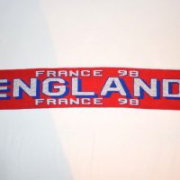 France 1998 - Световна купа - England - Уникален 100% ориг. шал / World Cup 1998 / Световно , снимка 1 - Футбол - 31182391