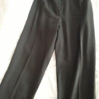 Дамски черен широк панталон, снимка 1 - Панталони - 29984286