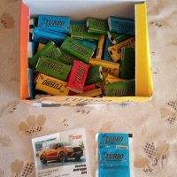 Дъвки Турбо Turbo Car - дъвките от детството 100 броя в кутия, снимка 6 - Колекции - 37894357