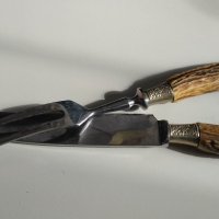 Комплект нож и вилица Hubertus Solingen, снимка 6 - Антикварни и старинни предмети - 39527611