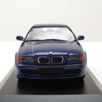 BMW 3er E46 Coupe 1999 - мащаб 1:43 на Maxichamps моделът е нов в PVC дисплей-кейс, снимка 14 - Колекции - 44475169