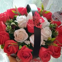 Кошници със сапунени цветя, снимка 8 - Подаръци за жени - 39594734