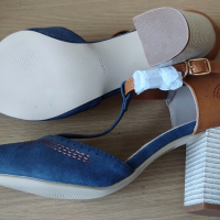 Дамски обувки от естествена кожа , внос от Англия, снимка 3 - Дамски обувки на ток - 44749146