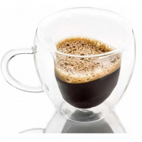 Двустенна чаша Pufo за топли напитки, кафе или чай, 240 мл, интериор във формата на сърце, прозрачен, снимка 5 - Чаши - 36440160