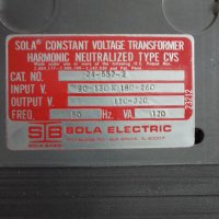 Трансформатор за постоянно напрежение SOLA 24-552-2, снимка 4 - Друга електроника - 36604435