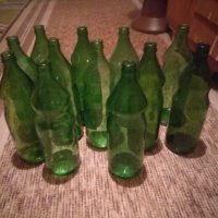 Стъклени бутилки от старото олио и от старите еднолитрови  , снимка 2 - Други - 38637424