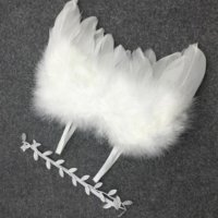 ангелски крила криле и лента с пандела за глава за бебе фотосесия фото, снимка 11 - Други - 16700869