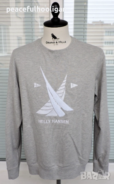 Helly Hansen Mens Grey Sewatshirt -мъжка  спортна блуза размер L , снимка 1