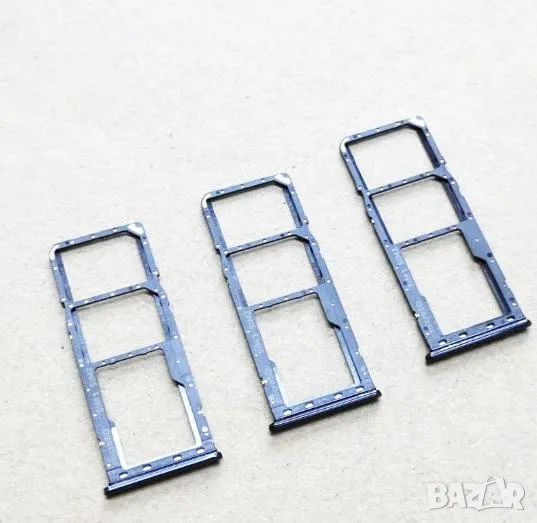 SIM / MicroSD държач /Сив/ за Samsung A30 A305 Баркод : 114279, снимка 1