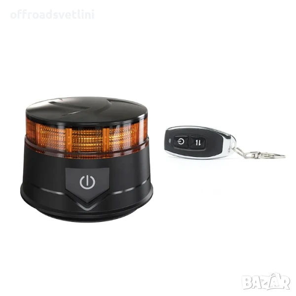 Сигнална лампа с дистанционно,  Маяк 12-24V, снимка 1
