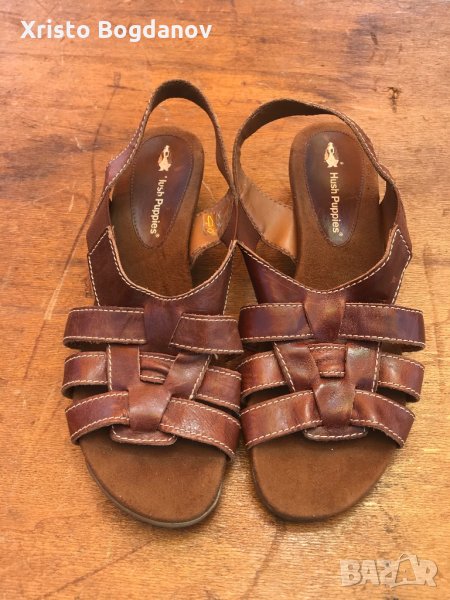 Дамски кожени сандали ,,Hush Puppies” номер 39, снимка 1