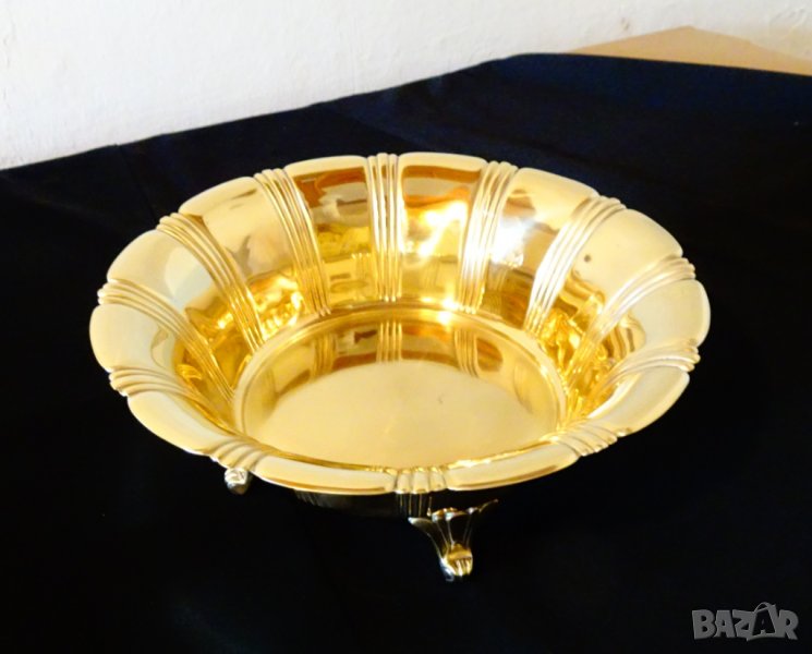 Английска бронзова салатиера,фруктиера,сецесион. , снимка 1