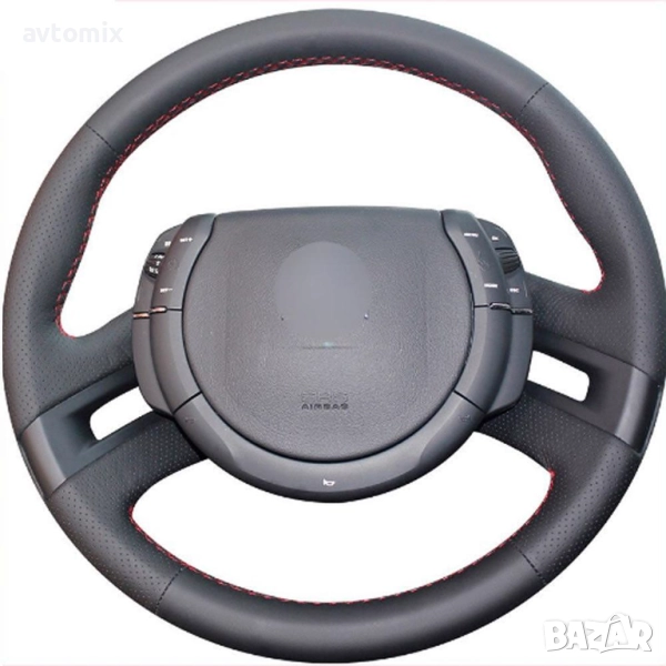 Кожен калъф за волан шиещ, Citroen C4 Picasso, снимка 1