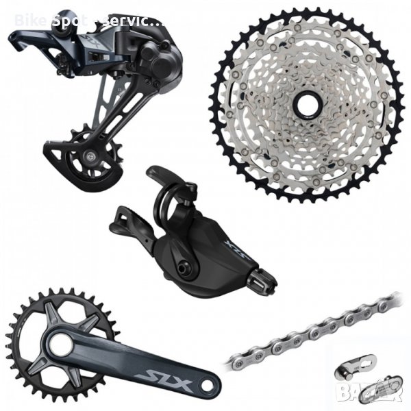 12sp SLX M7120 10-45t 32-170mm Groupset Clamp Пълен Групсет Монтаж, снимка 1