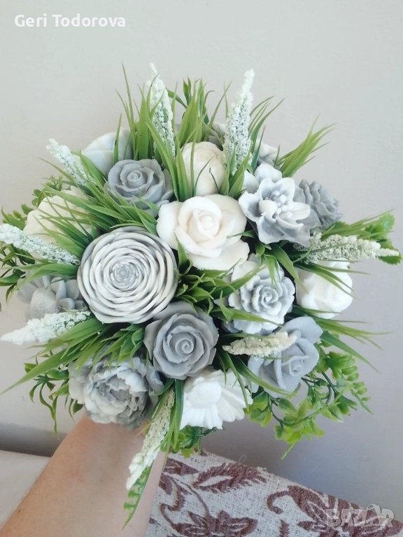 Сапунени букети – ароматен подарък за всеки повод (алтернатива: Букети от сапунени рози | Ръчна изра, снимка 1