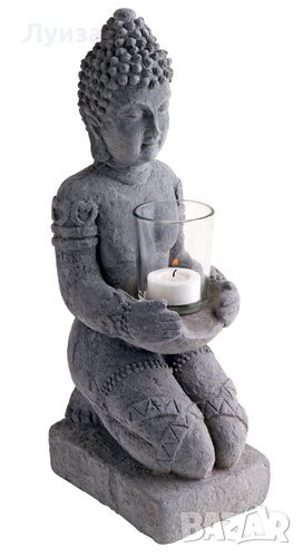 Циментов свещник "Буда", снимка 1