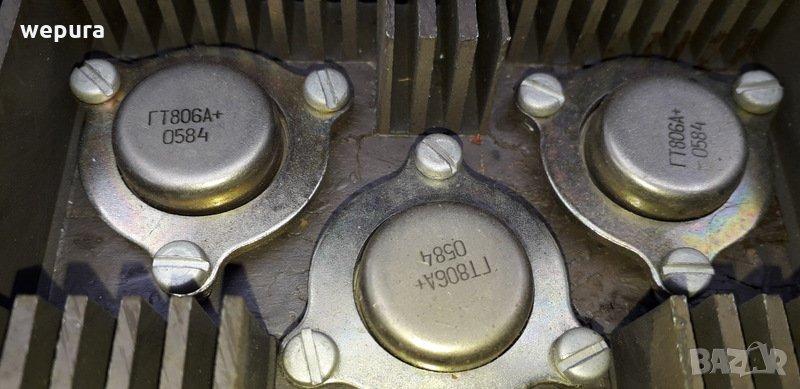  руски германиеви мощни транзистори  ГТ806 транзистор на радиатор, снимка 1