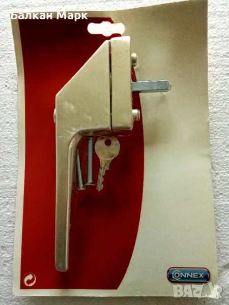 Алуминиева заключваща дръжка, дръжки за прозорец, прозорци, PVC,ПВЦ алуминиева дограма – универсална, снимка 1