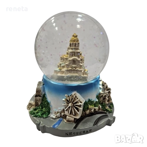 Преспапие Свети Александър Невски, Стъкло/керамика, 10х8 см, снимка 1