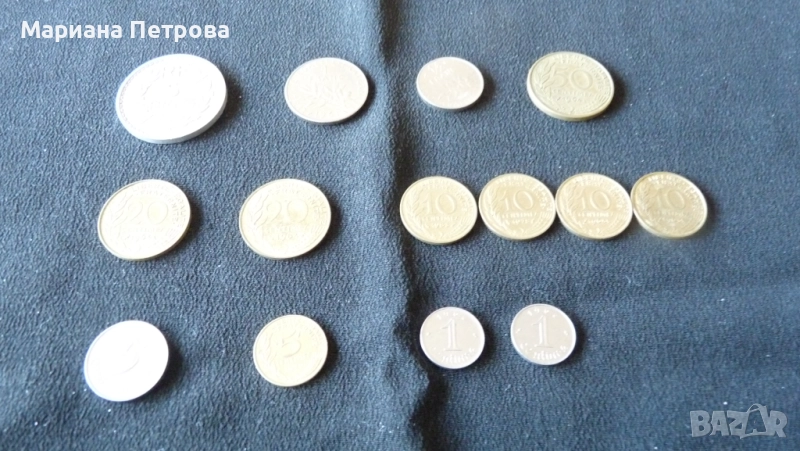 Лот от Френски франка - 5-тата Република, снимка 1