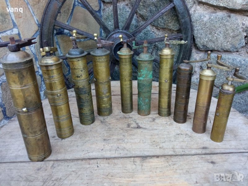 Лот стари бронзови мелници, снимка 1