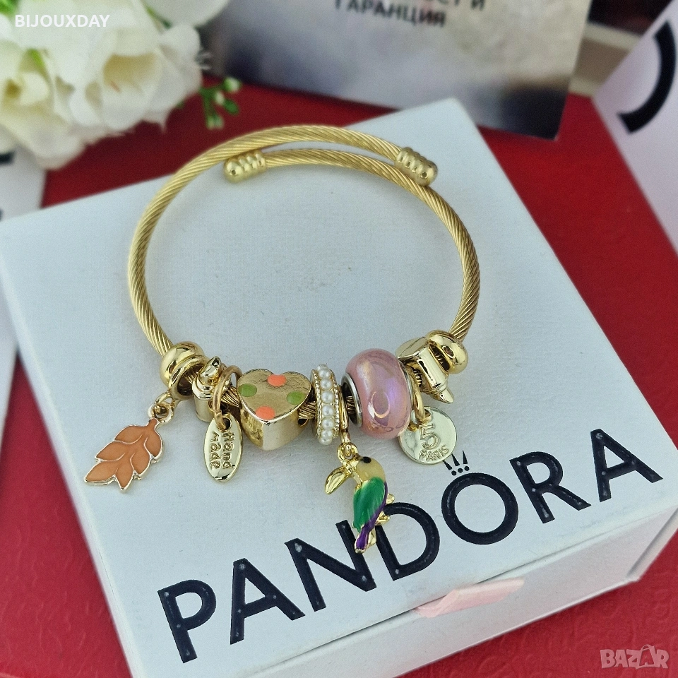 красива гривна от медицинска стомана с 18 карата златно покритие, снимка 1