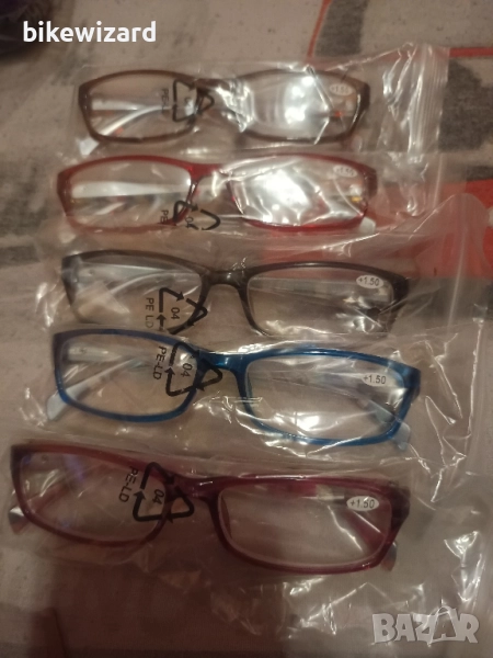 5 броя диоптрични очила за четене + 1.50 НОВИ, снимка 1
