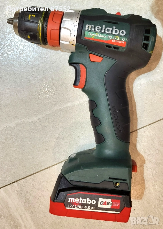 Безчетков винтоверт с батерия Metabo PowerMaxx BL 12 BL Q, снимка 1