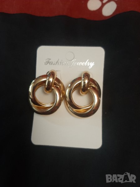 Красиви позлатени дамски обеци!, снимка 1