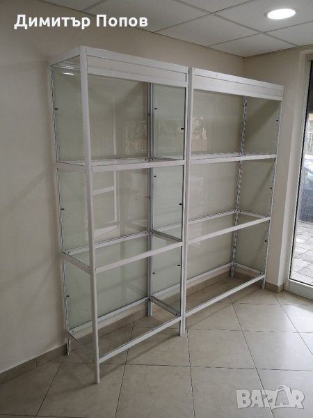 3 броя алуминиеви витрини , снимка 1