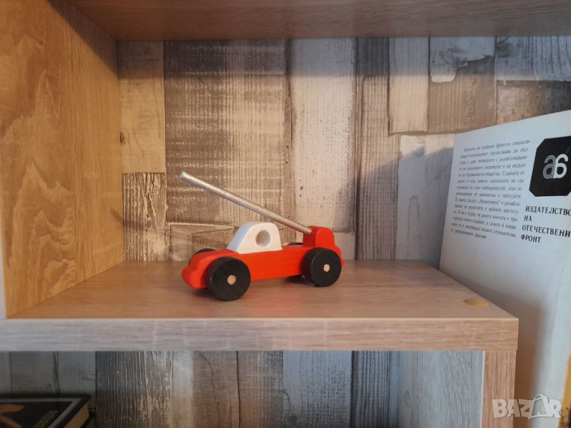 Дървен пожарен автомобил 02, снимка 1