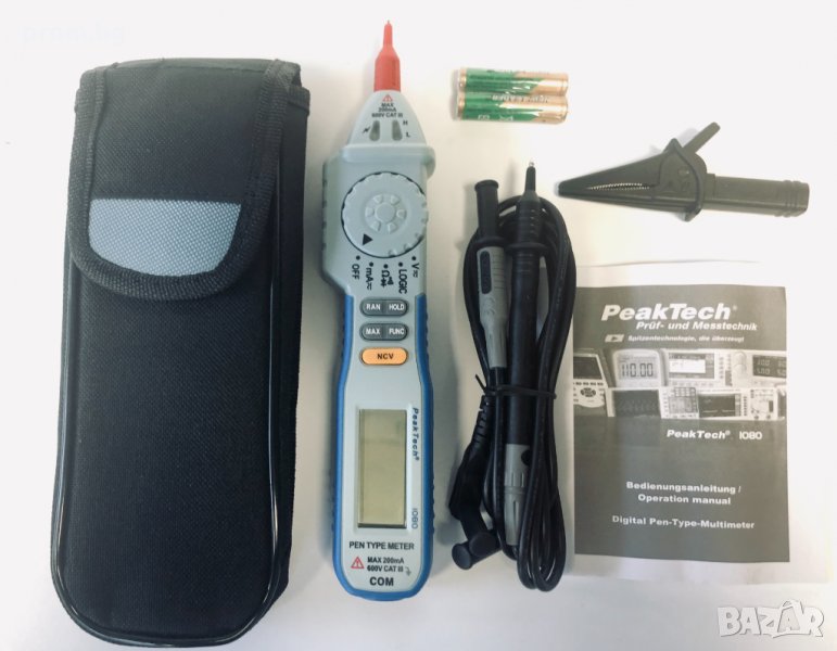 Мултиметър тип писалка Peaktech 1080, измервателен уред, немски, снимка 1