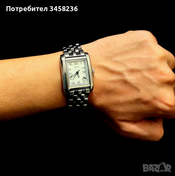 TCM QUARTZ  часовник от неръждаема стомана , снимка 1