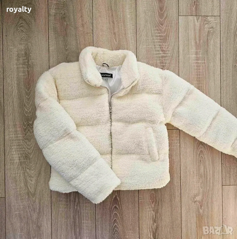 Зимно Бяло Дамско Яке , снимка 1