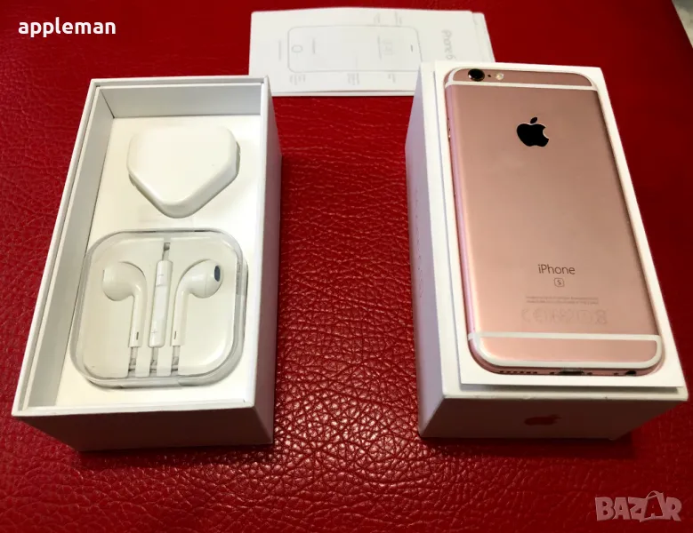 Apple iPhone 6s 16Gb Rose gold Фабрично отключен, снимка 1