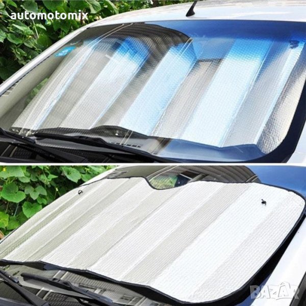 СЕННИК ЗА БУС ЗА ПРЕДНО СТЪКЛО 140Х70,ПЛЪТЕН - 4707, снимка 1