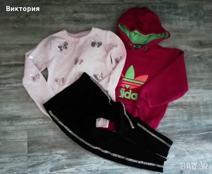 Блузии, клин на Zara и суитчър за 7-8 год./128 см., снимка 1