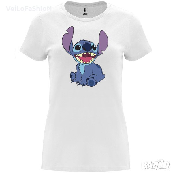 Нова дамска тениска със Стич (Stitch&Lilo) в бял цвят, снимка 1