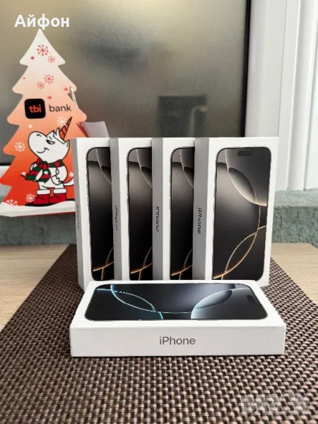 НОВ! *ЛИЗИНГ* iPhone 16 Pro Max Black Natural White Desert Titanium, снимка 1