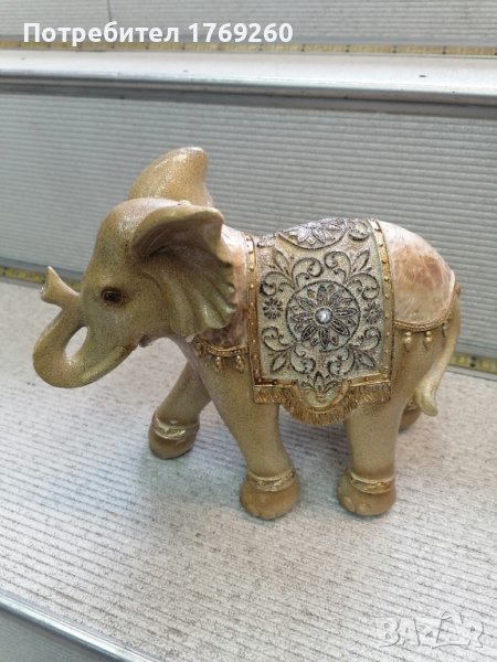 Продавам статуетка слон в златно! , снимка 1