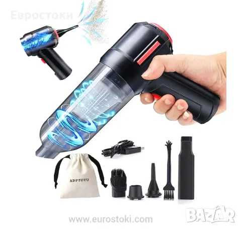 3-в-1 прахосмукачка със сгъстен въздух ADPTOYU HL-103, 9000PA, снимка 1