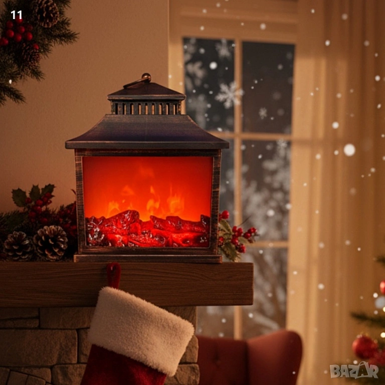 Декоративна камина с реалистичен горящ огън, снимка 1