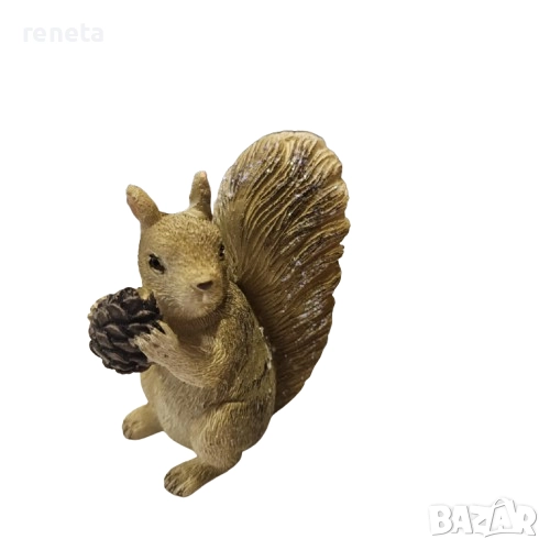 Статуетка Катеричка, Керамична, Кафяво, 7х5 см, снимка 1