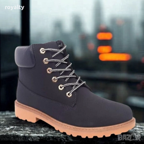 Мъжки боти в тъмно синьо, снимка 1